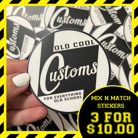 STICKER - Old Cool Customs Iconic Logo
