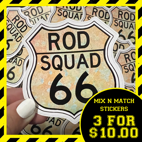 STICKER - The Rod Squad Route 66 Logo