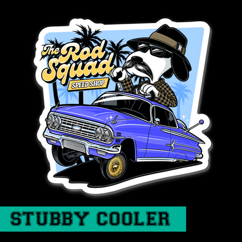 Lowrider Cruisin' with Snoopy: Chicano Impala Edition Stubby Cooler