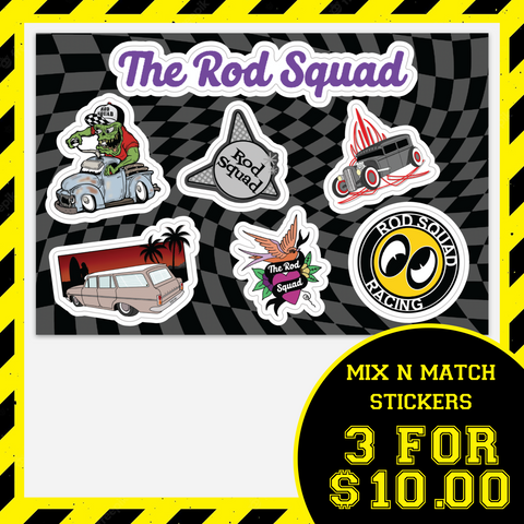 STICKER - The Rod Squad Sticker Sheet #2