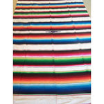Mexican Sarape Blanket - White