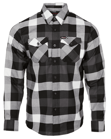 DIXXON - The Finish Line Black & White Flannel Shirt