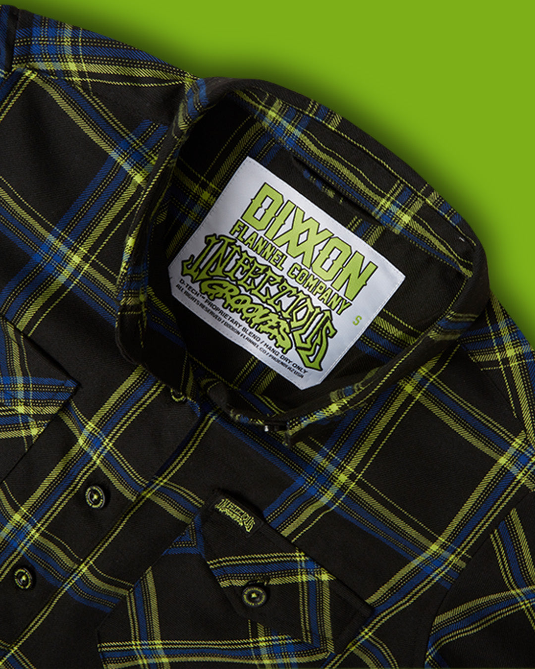 DIXXON - Infectious Grooves Blue & Green Flannel