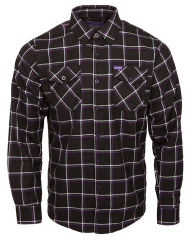 DIXXON - Defcon Purple & Black Flannel Shirt