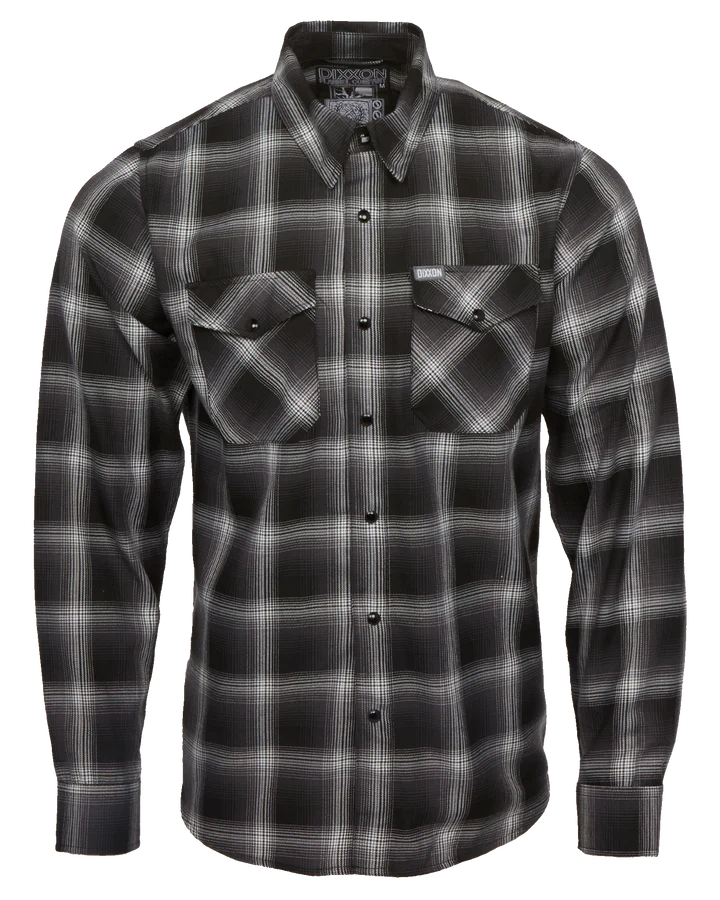 DIXXON - Static Black & Grey Flannel Shirt