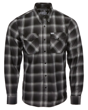 DIXXON - Static Black & Grey Flannel Shirt