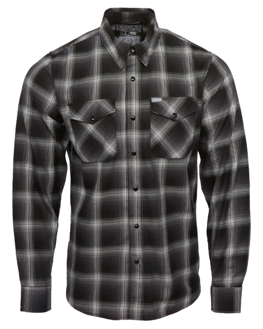 DIXXON - Static Black & Grey Flannel Shirt