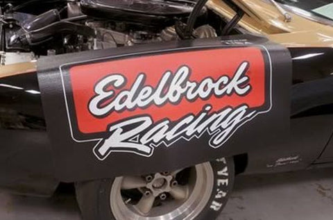 Edelbrock ED2324 Fender Cover Foam/Vinyl 22" X 34" with Edelbrock Racing Logo