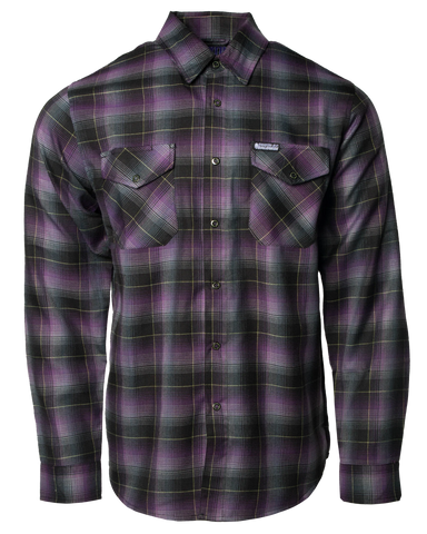DIXXON - BJ Baldwin Baja Purple & Grey Flannel Shirt