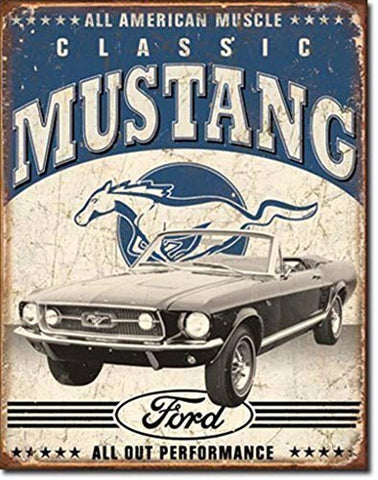 Metal Sign MSI-1813 Classic Mustang