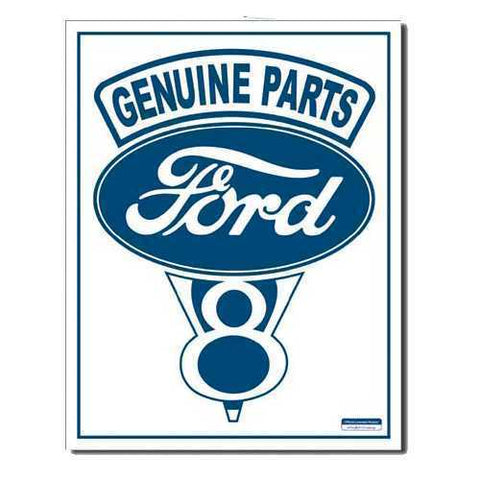Metal Sign MSI-787 Ford V8 Genuine Parts