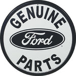 Metal Sign MSI-791 Ford Genuine Parts 11-3/4" Diameter