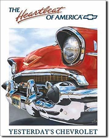Metal Sign MSI-820 Chevy Heartbeat of America