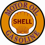 Shell Motor Oil Gasoline Metal Sign 30cm Round