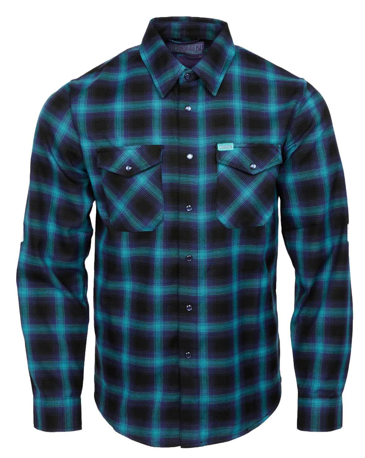 DIXXON - Borealis Teal and Purple Flannel Shirt