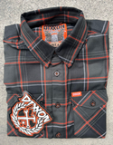 DIXXON - Juneau Black & Orange Flannel Shirt
