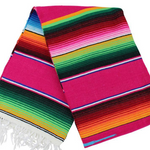 Mexican Sarape Blanket - Pink