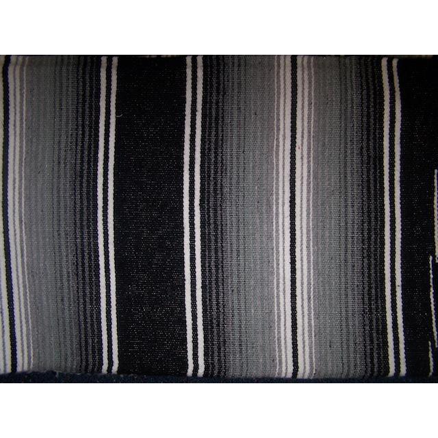 Mexican Sarape Blanket - Two Tone Black